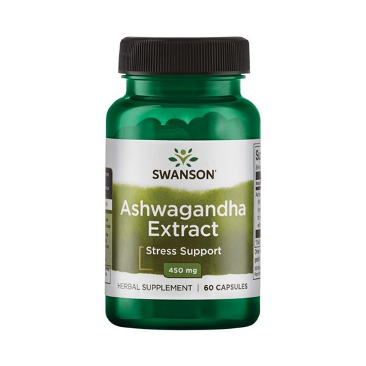 SWANSON ASHWAGANDHA EXTRACT 450MG - 60 CAPS