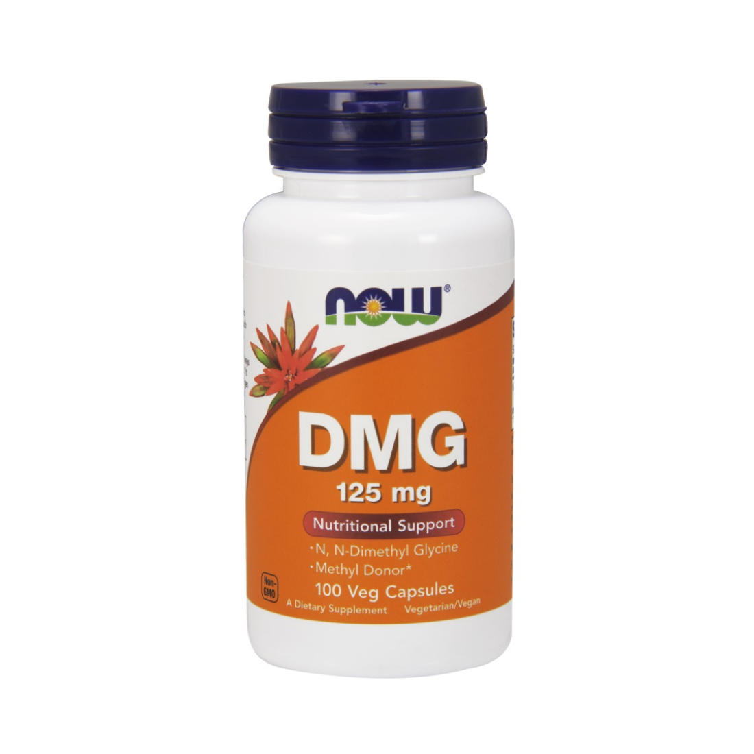 NOW FOODS DMG (DIMETHYLGLYCINE) 125MG - 100 VCAPS