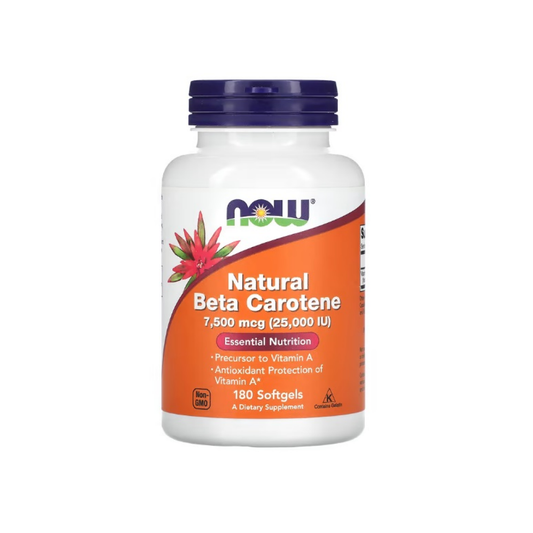 NOW FOODS BETA CAROTENE NATURAL 25 000 IU - 180 SOFTGELS