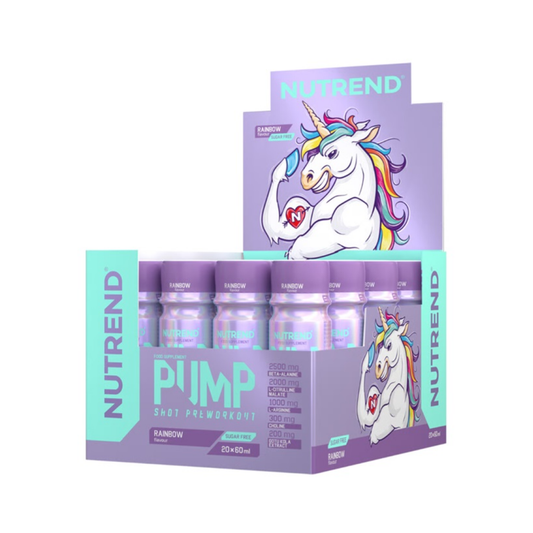 NUTREND PUMP PRE-WORKOUT SHOT RAINBOW - 20 X 60 ML
