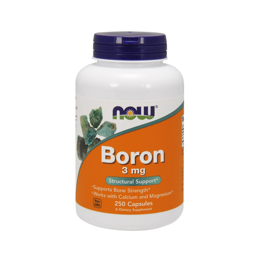 NOW FOODS BORON 3MG - 250 CAPS