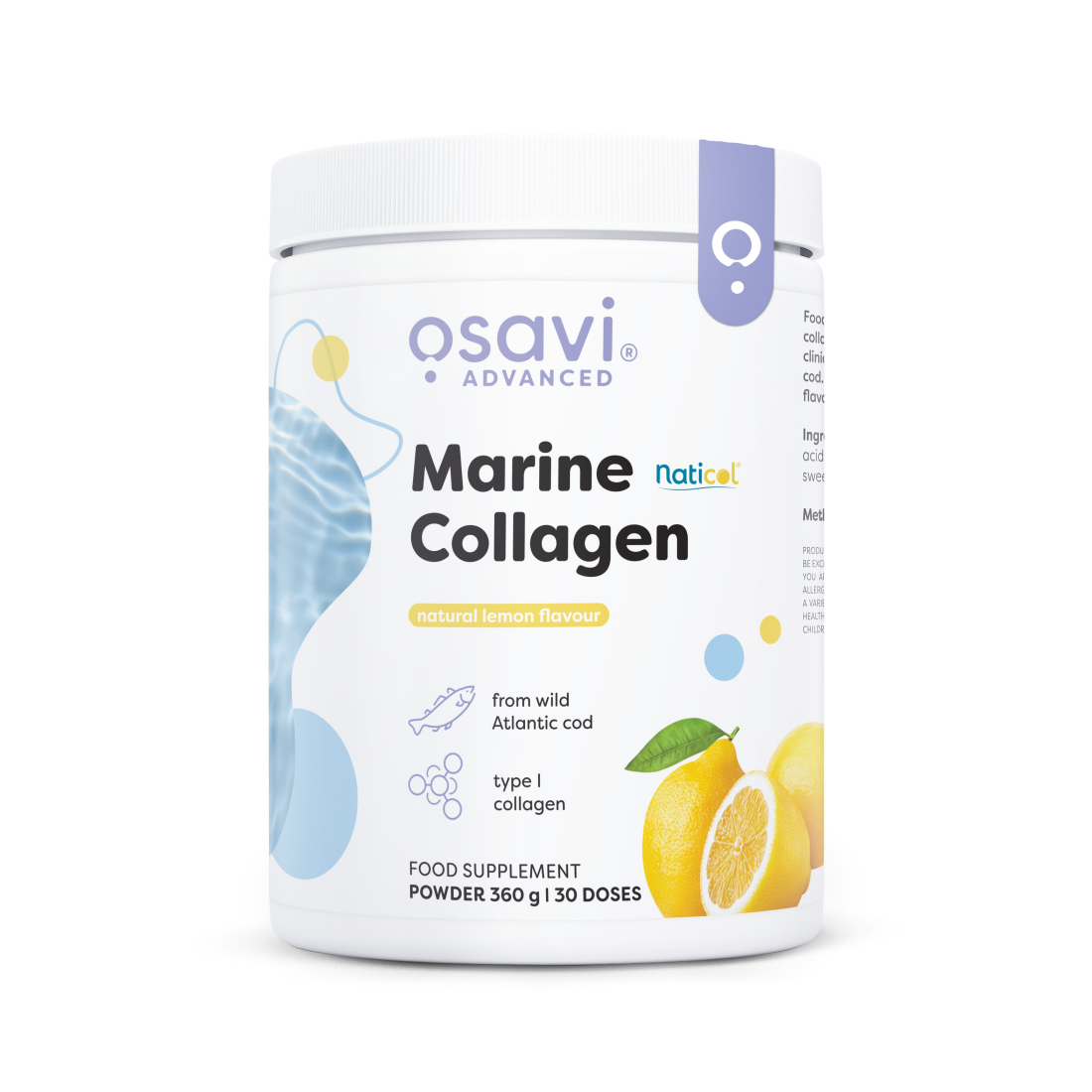 OSAVI MARINE COLLAGEN WILD COD LEMON - 360 GRAMS