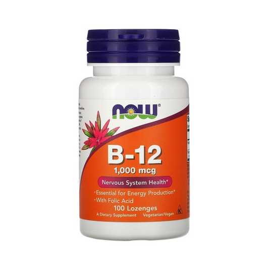 NOW FOODS VITAMIN B-12 1000MCG - 100 LOZENGES