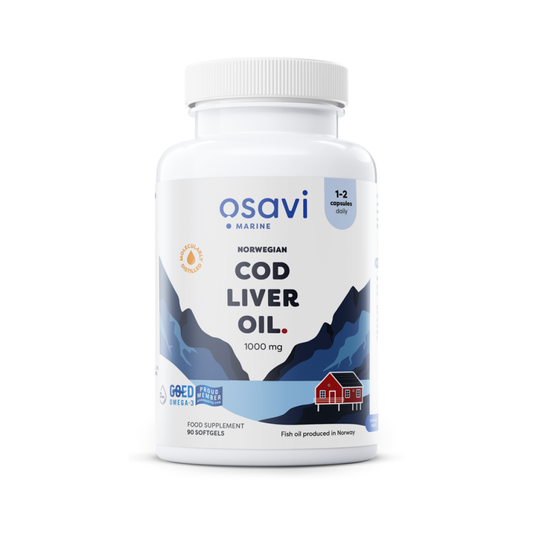 OSAVI NORWEGIAN COD LIVER OIL SOFTGELS 1000MG (LEMON) - 90 SOFTGELS