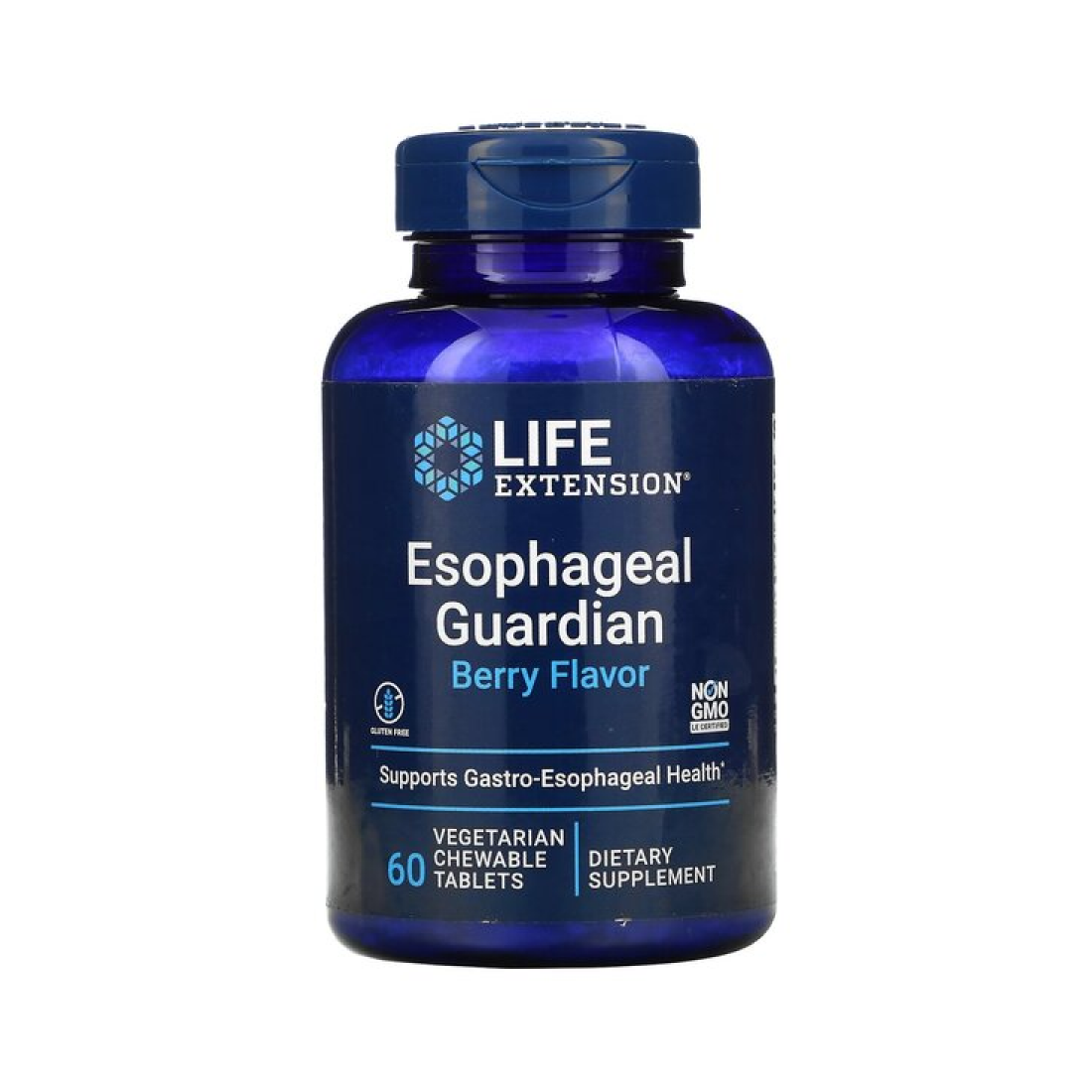 LIFE EXTENSION ESOPHAGEAL GUARDIAN BERRY FLAVOR - 60 VEGETARIAN CHEWABLE TABS