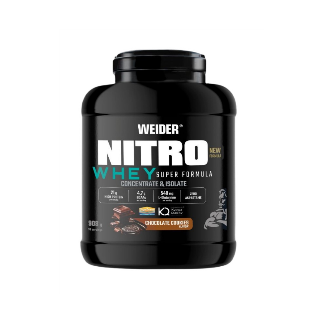 WEIDER NITRO WHEY SUPER FORMULA CHOCOLATE COOKIES - 908 GRAMS