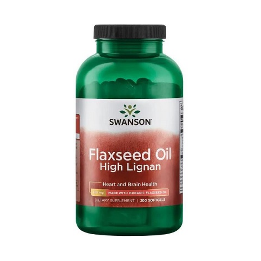 SWANSON FLAXSEED OIL HIGH LIGNAN - 200 SOFTGELS
