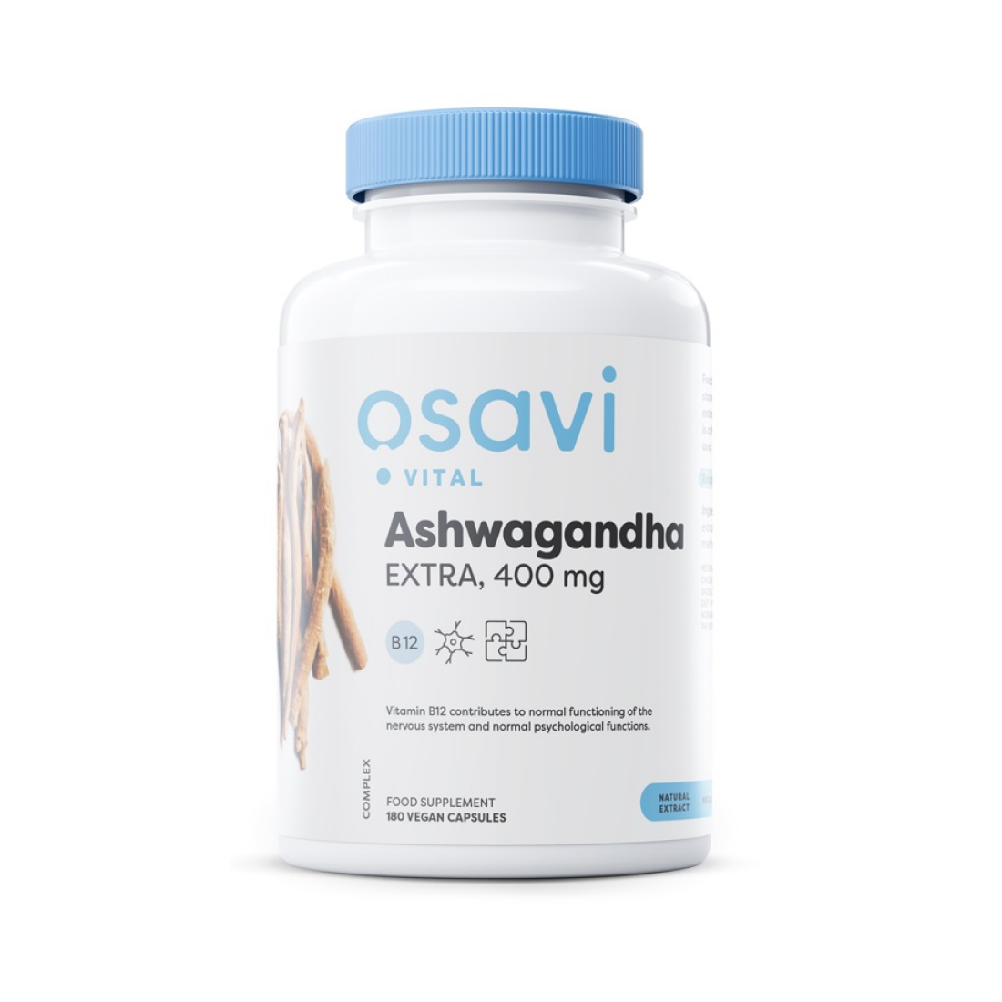 OSAVI ASHWAGANDHA EXTRA 400MG - 180 VEGAN CAPS