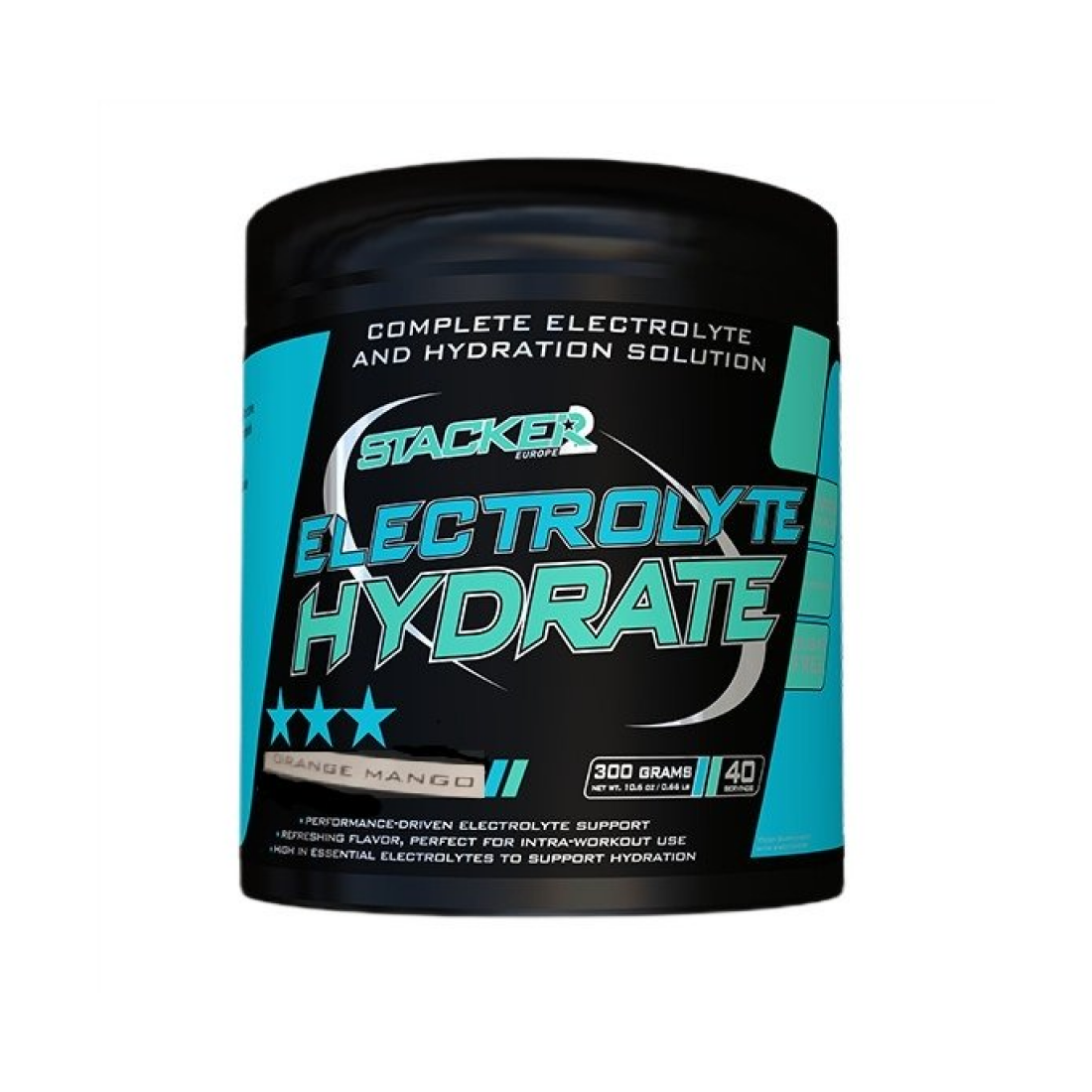 STACKER2 EUROPE ELECTROLYTE HYDRATE ORANGE MANGO - 300 GRAMS