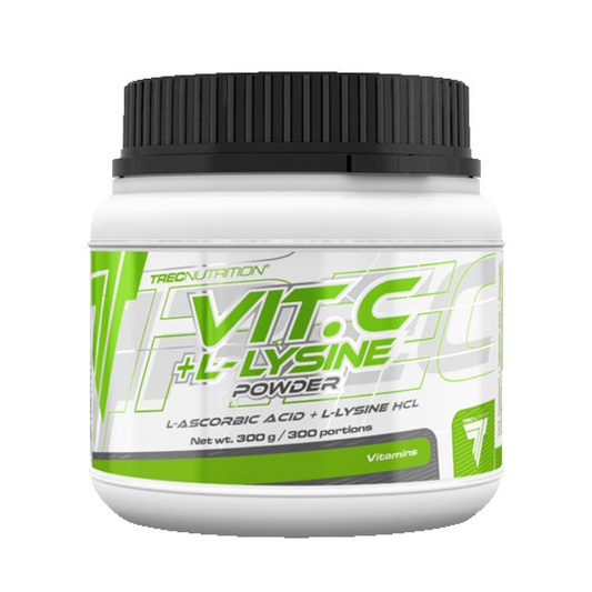 TREC NUTRITION VIT C + L-LYSINE POWDER - 300 GRAMS