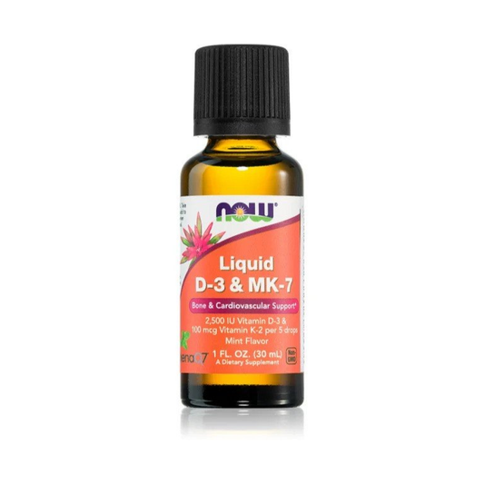 NOW FOODS LIQUID D-3 & MK-7 MINT - 30 ML