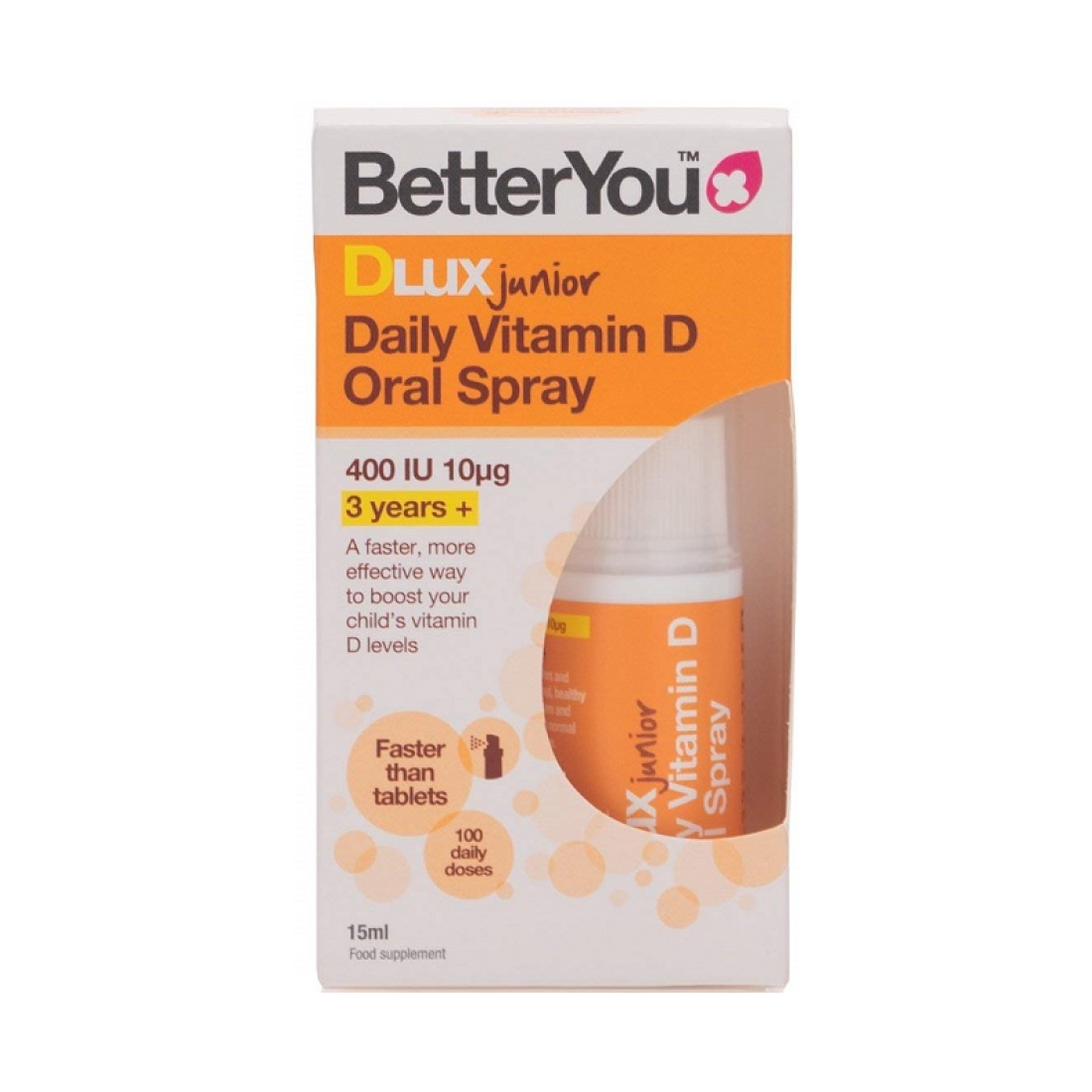 BETTERYOU DLUX JUNIOR DAILY VITAMIN D ORAL SPRAY - 15 ML