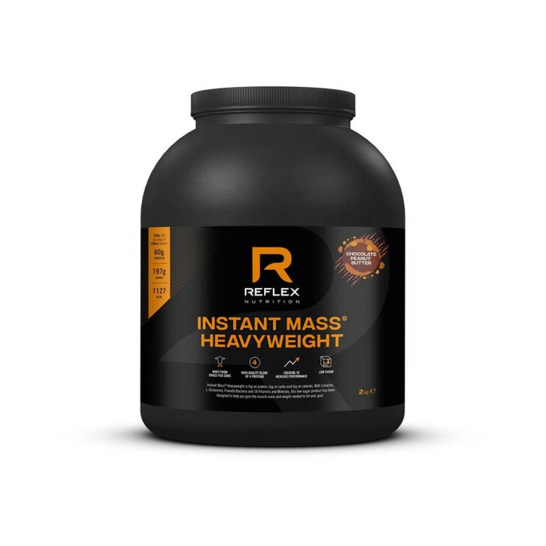 REFLEX NUTRITION INSTANT MASS HEAVYWEIGHT CHOCOLATE PEANUT BUTTER - 2000 GRAMS