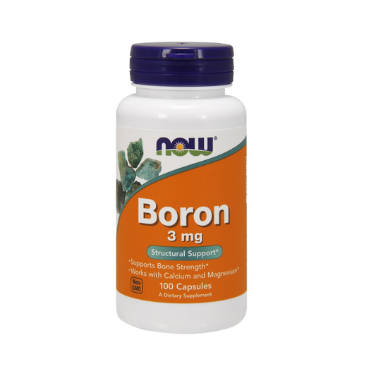NOW FOODS BORON 3MG - 100 CAPS