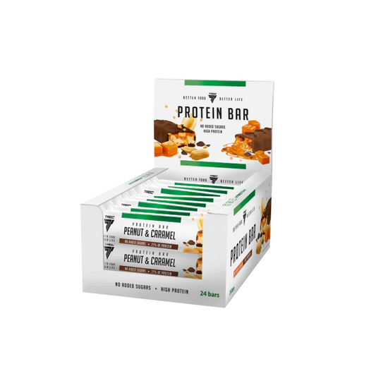 TREC NUTRITION PROTEIN BAR PEANUT & CARAMEL - 24 X 49G
