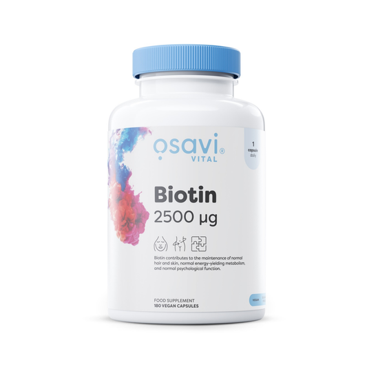 OSAVI BIOTIN 2500MCG - 180 VEGAN CAPS