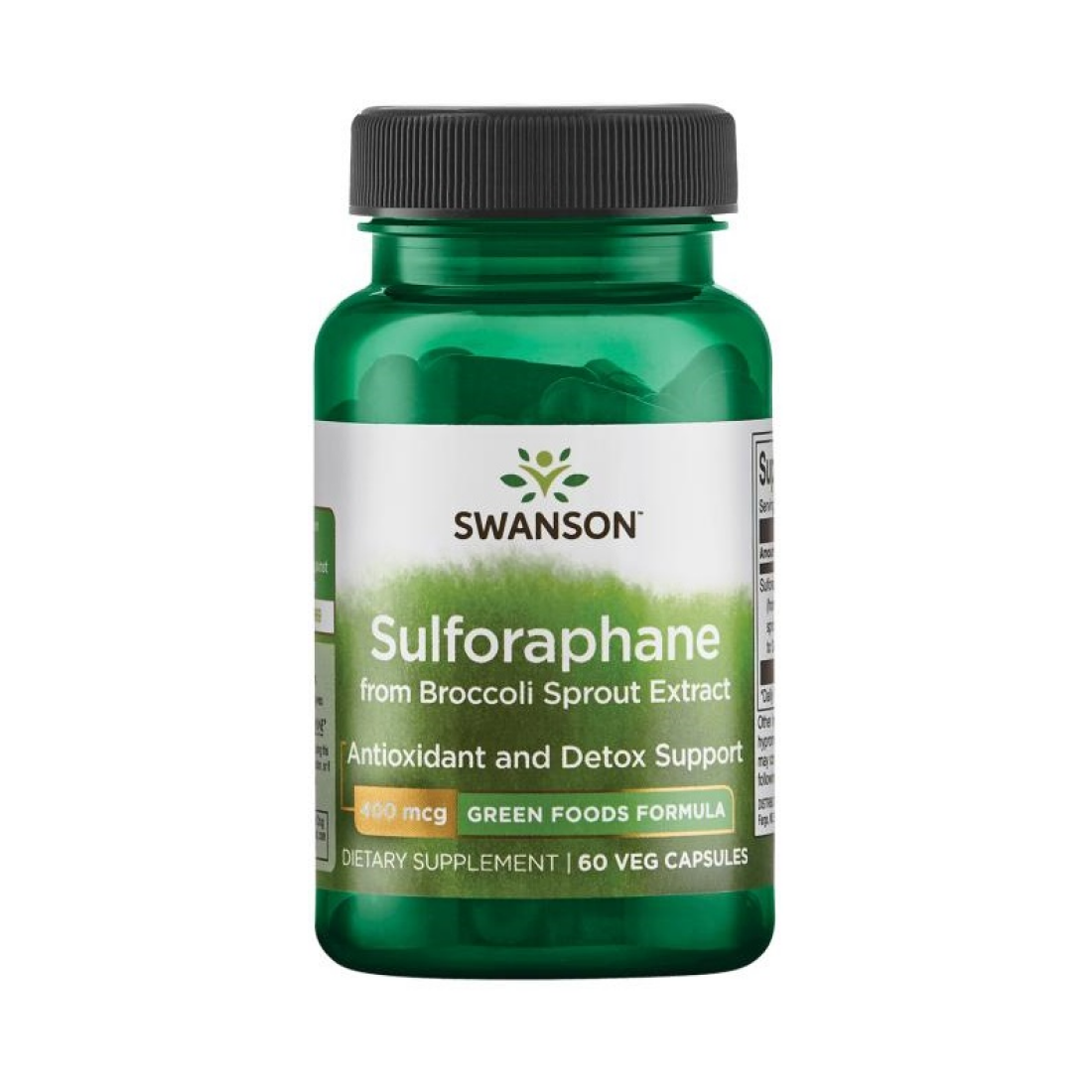 SWANSON SULFORAPHANE FROM BROCCOLI SPROUT EXTRACT 400MCG - 60 VCAPS