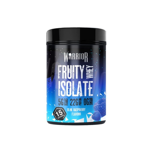 WARRIOR FRUITY WHEY ISOLATE BLUE RASPBERRY - 375 GRAMS