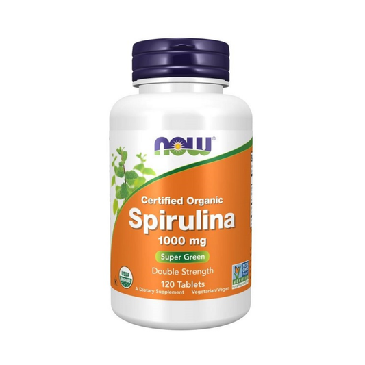 NOW FOODS SPIRULINA 1000MG - 120 TABLETS