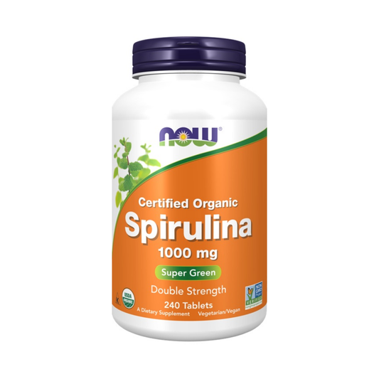 NOW FOODS SPIRULINA 1000MG - 240 TABLETS