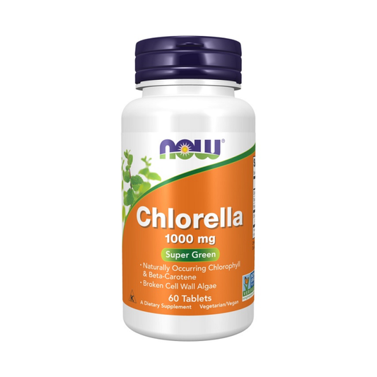 NOW FOODS CHLORELLA 1000MG - 60 TABLETS