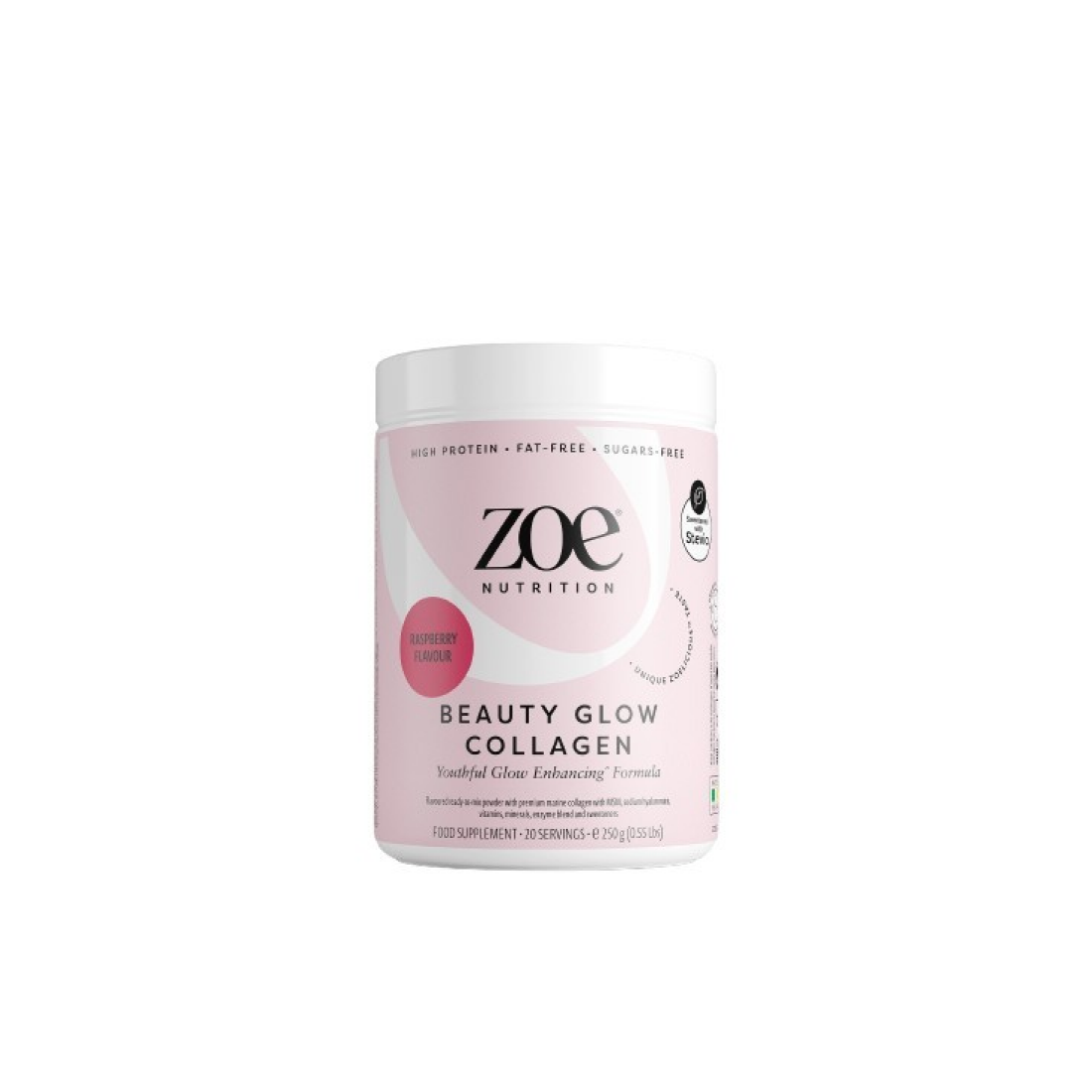 ZOE NUTRITION BEAUTY GLOW COLLAGEN RASPBERRY - 250 GRAMS
