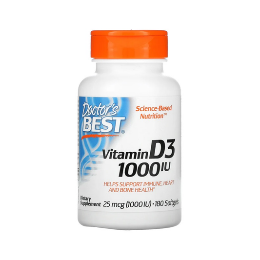 DOCTOR'S BEST VITAMIN D3 1000 IU - 180 SOFTGELS