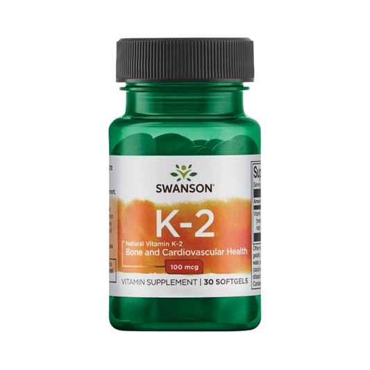 SWANSON VITAMIN K-2 - NATURAL 100MCG - 30 SOFTGELS