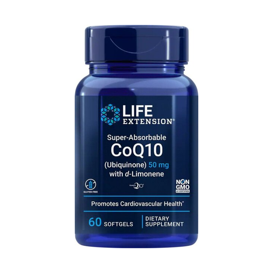 LIFE EXTENSION SUPER-ABSORBABLE COQ10 (UBIQUINONE) WITH D-LIMONENE 100MG - 60 SOFTGELS