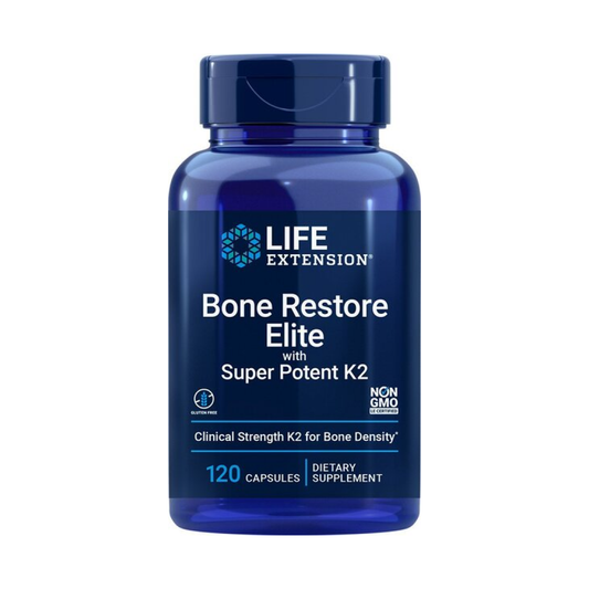LIFE EXTENSION BONE RESTORE ELITE WITH SUPER POTENET K2 - 120 CAPS