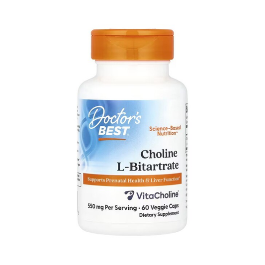 DOCTOR'S BEST CHOLINE L-BITARTRATE 550MG - 60 VCAPS