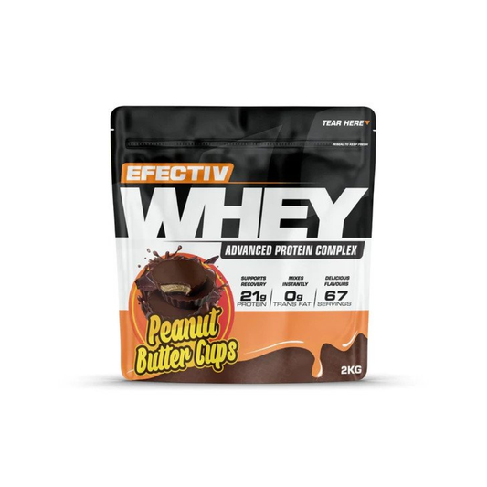 EFECTIV NUTRITION WHEY PROTEIN PEANUT BUTTER CUPS - 2000 GRAMS