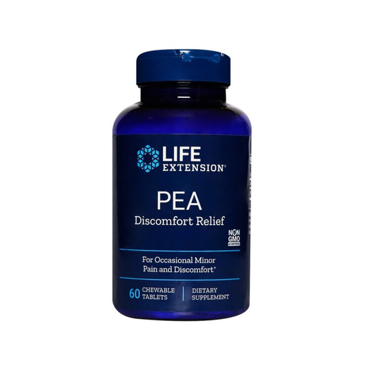 LIFE EXTENSION PEA DISCOMFORT RELIEF - 60 CHEWABLE TABLETS