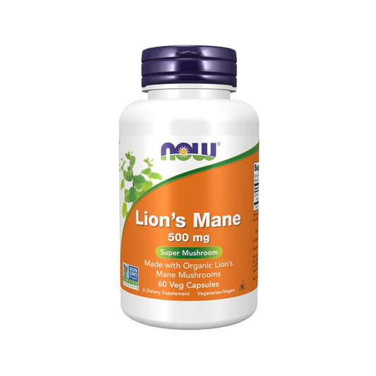 NOW FOODS LION'S MANE 500MG - 60 VCAPS