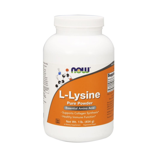 NOW FOODS L-LYSINE 1000MG (POWDER) - 454 GRAMS