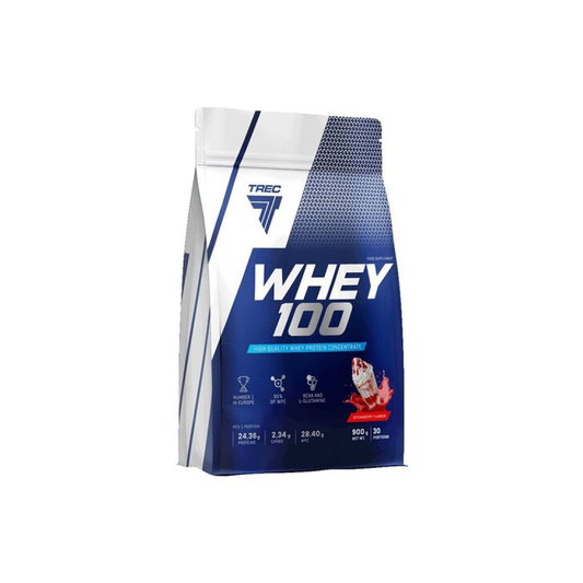 TREC NUTRITION WHEY 100 (BAG) CHOCOLATE - 900 GRAMS