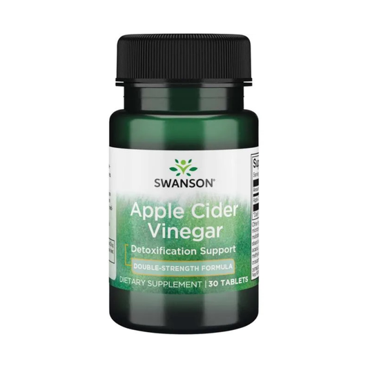 SWANSON APPLE CIDER VINEGAR 200MG DOUBLE-STRENGTH - 30 TABLETS