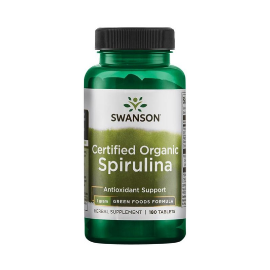 SWANSON SPIRULINA - 180 TABLETS