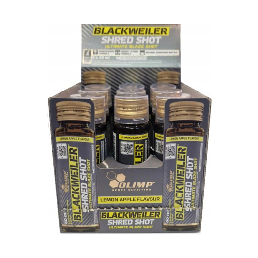 OLIMP NUTRITION BLACKWEILER SHRED SHOT LEMON APPLE (EAN 5901330089725) - 9 X 60 ML
