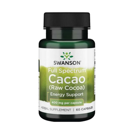 SWANSON FULL SPECTRUM CACAO (RAW COCOA) 400MG - 60 CAPS