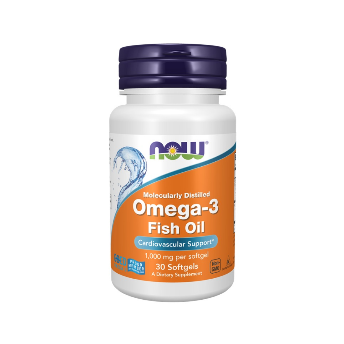 NOW FOODS OMEGA-3 FISH OIL MOLECULARLY DISTILLED - 30 SOFTGELS