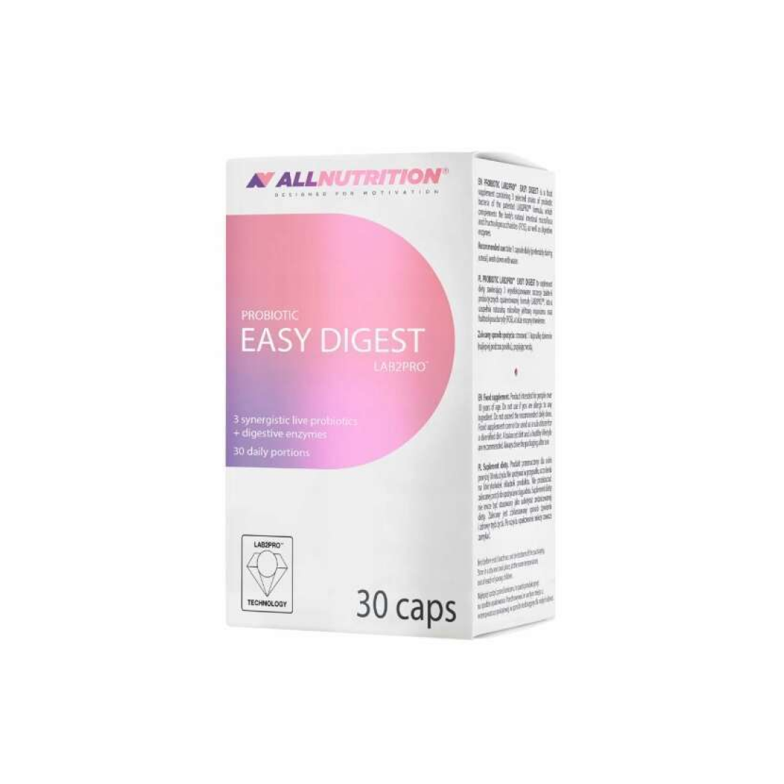 ALLNUTRITION PROBIOTIC EASY DIGEST - 30 CAPS