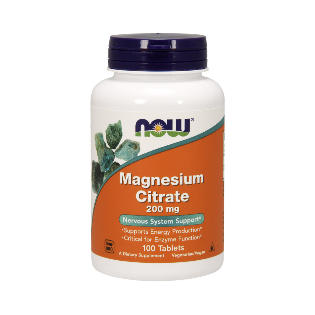 NOW FOODS MAGNESIUM CITRATE 200MG - 100 TABLETS
