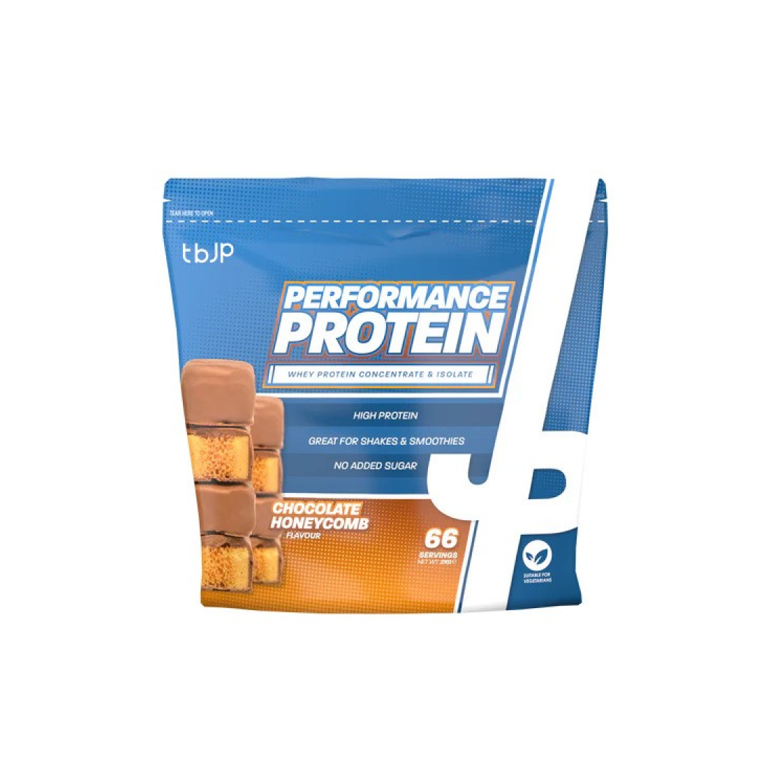 TRAINED BY JP PERFORMANCE PROTEIN CHOCOLATE HONEYCOMB - 2000 GRAMS