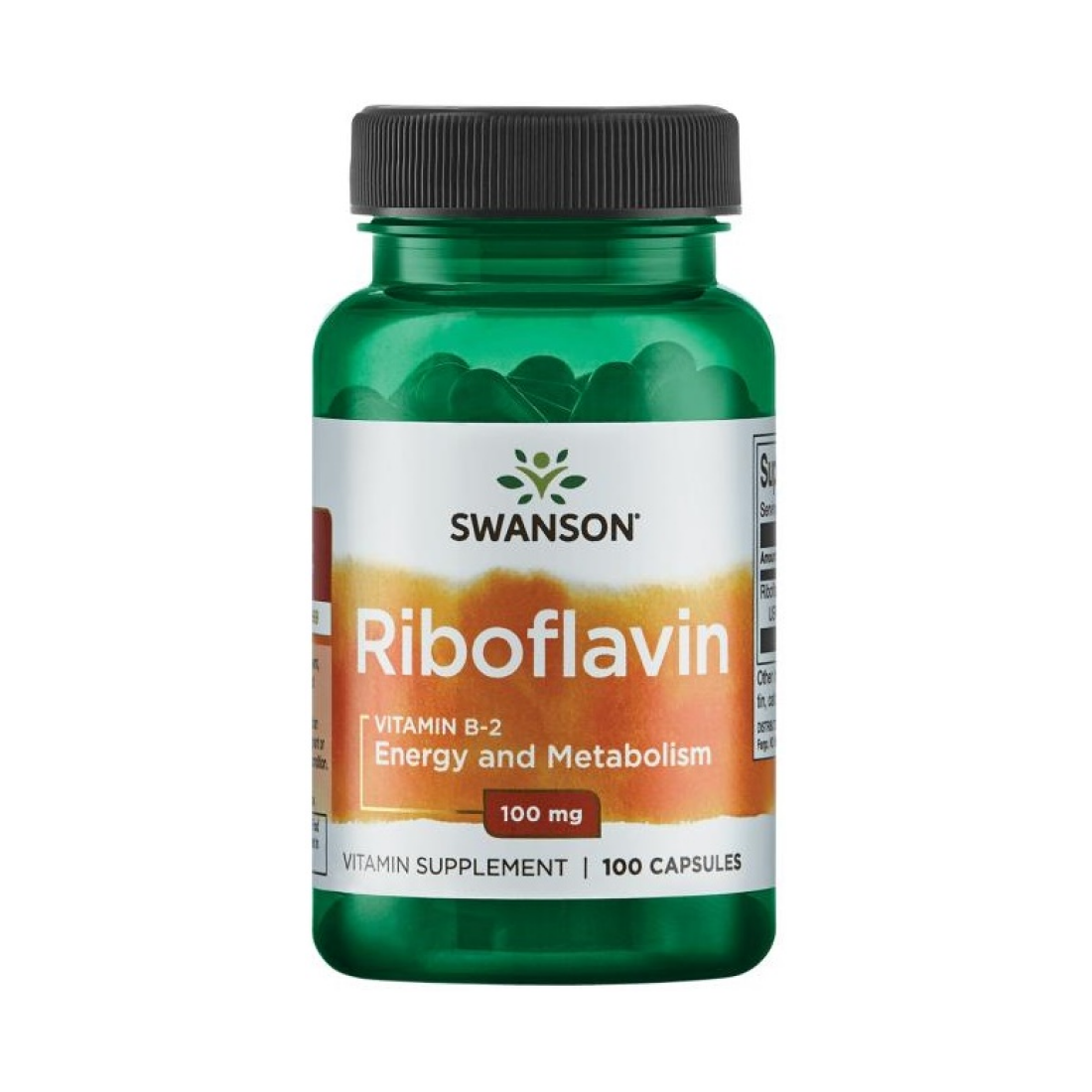 SWANSON RIBOFLAVIN VITAMIN B-2 100MG - 100 CAPS