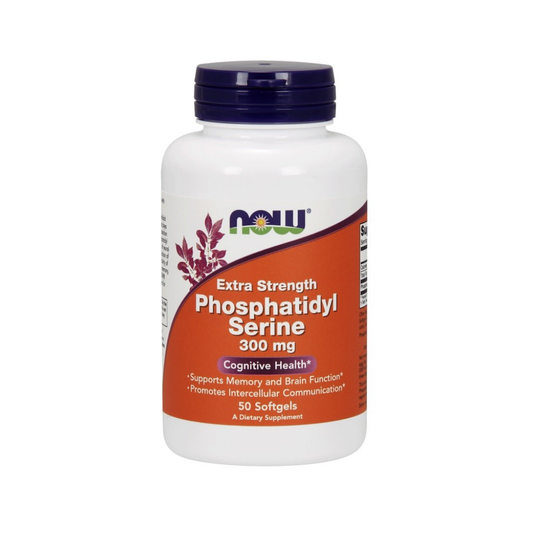 NOW FOODS PHOSPHATIDYL SERINE 300MG EXTRA STRENGTH - 50 SOFTGELS