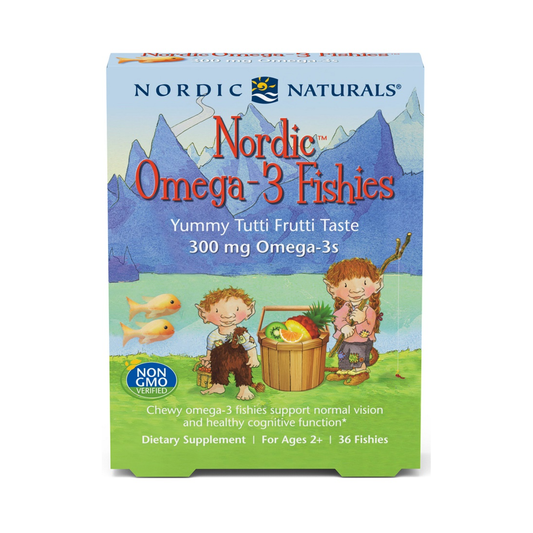 NORDIC NATURALS NORDIC OMEGA-3 FISHIES 300MG YUMMY TUTTI FRUTTI TASTE - 36 FISHIES