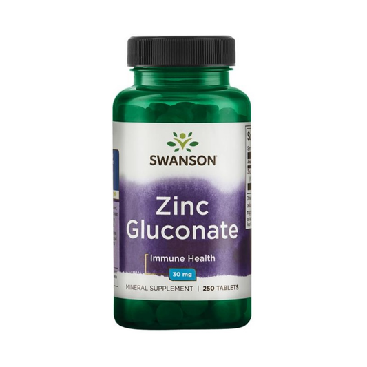 SWANSON ZINC GLUCONATE 30MG - 250 TABLETS