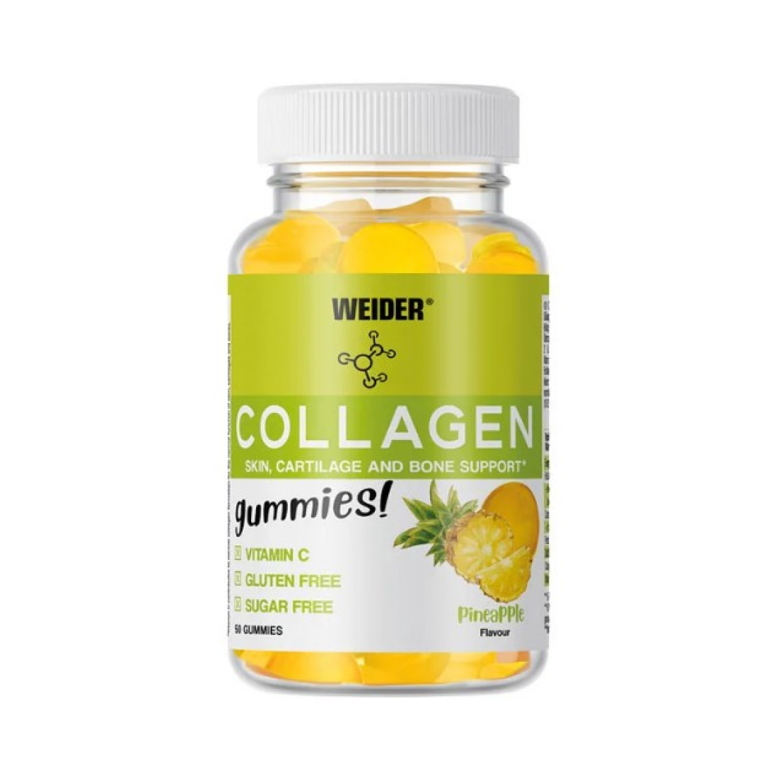 WEIDER COLLAGEN PINEAPPLE FLAVOUR - 50 GUMMIES