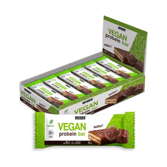 WEIDER VEGAN PROTEIN BAR SALTED CHOCOLATE - 12 X 35G